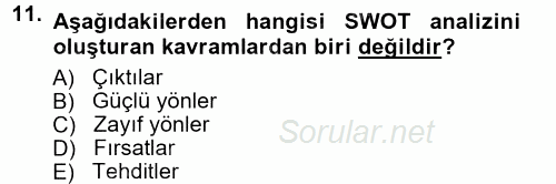 Halkla İlişkiler 2013 - 2014 Ara Sınavı 11.Soru