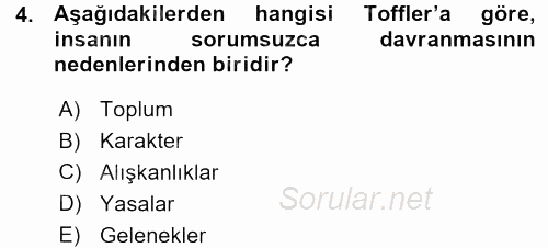 İşletmelerde Sosyal Sorumluluk Ve Etik 2015 - 2016 Ara Sınavı 4.Soru