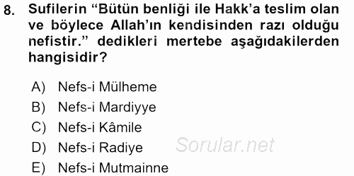 İşletmelerde Sosyal Sorumluluk Ve Etik 2015 - 2016 Ara Sınavı 8.Soru