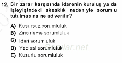 Özel Güvenlik Hukuku 1 2013 - 2014 Dönem Sonu Sınavı 12.Soru