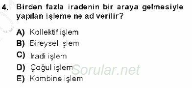 Özel Güvenlik Hukuku 1 2013 - 2014 Dönem Sonu Sınavı 4.Soru