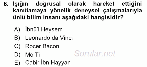 Fotoğraf Tarihi 2016 - 2017 Ara Sınavı 6.Soru