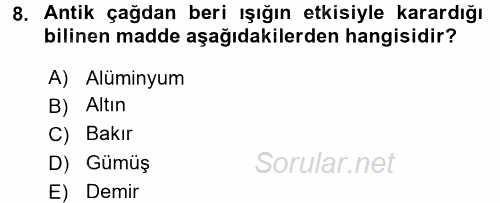 Fotoğraf Tarihi 2016 - 2017 Ara Sınavı 8.Soru