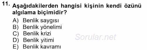 Halkla İlişkiler Ve İletişim 2012 - 2013 Ara Sınavı 11.Soru