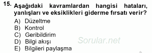 Halkla İlişkiler Ve İletişim 2012 - 2013 Ara Sınavı 15.Soru