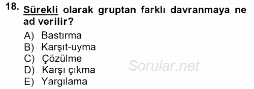 Halkla İlişkiler Ve İletişim 2012 - 2013 Ara Sınavı 18.Soru