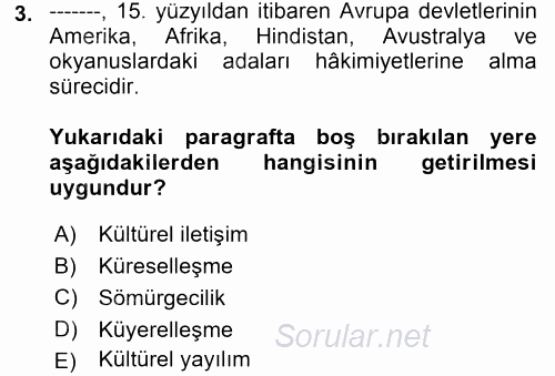 Uluslararası Hukuk 1 2017 - 2018 Dönem Sonu Sınavı 3.Soru