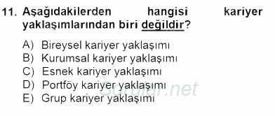 Örgütlerde İnsan Kaynakları Yönetimi 2014 - 2015 Dönem Sonu Sınavı 11.Soru