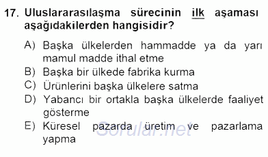 Örgütlerde İnsan Kaynakları Yönetimi 2014 - 2015 Dönem Sonu Sınavı 17.Soru