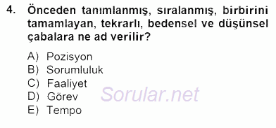 Örgütlerde İnsan Kaynakları Yönetimi 2014 - 2015 Dönem Sonu Sınavı 4.Soru