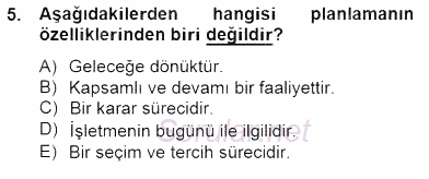 Örgütlerde İnsan Kaynakları Yönetimi 2014 - 2015 Dönem Sonu Sınavı 5.Soru