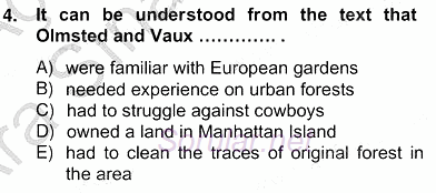 İleri Okuma Ve Yazma Becerileri 2 2012 - 2013 Ara Sınavı 4.Soru