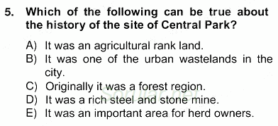 İleri Okuma Ve Yazma Becerileri 2 2012 - 2013 Ara Sınavı 5.Soru
