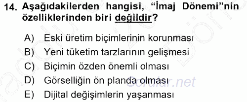 Ekonomi Sosyolojisi 2015 - 2016 Dönem Sonu Sınavı 14.Soru