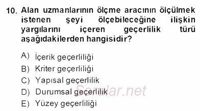 Marka İletişiminde Analiz ve Araştırma 1 2013 - 2014 Dönem Sonu Sınavı 10.Soru