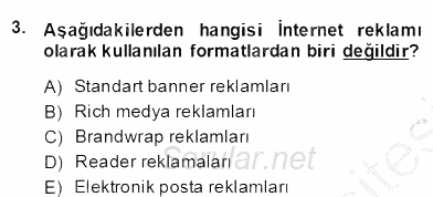 Marka İletişiminde Analiz ve Araştırma 1 2013 - 2014 Dönem Sonu Sınavı 3.Soru