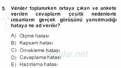 Marka İletişiminde Analiz ve Araştırma 1 2013 - 2014 Dönem Sonu Sınavı 5.Soru