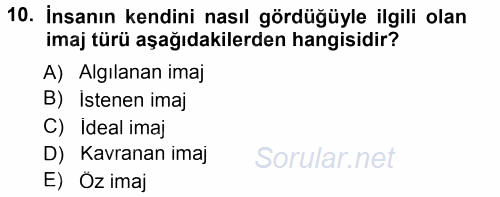 Yönetici Asistanlığı 2012 - 2013 Dönem Sonu Sınavı 10.Soru