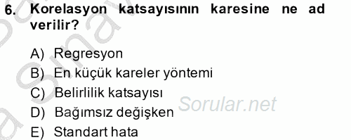 Maliyet Yönetimi 2014 - 2015 Ara Sınavı 6.Soru