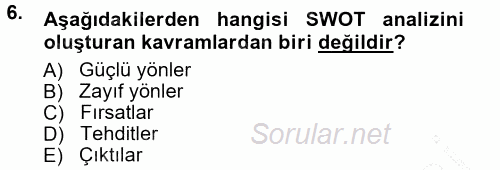 Halkla İlişkiler 2012 - 2013 Dönem Sonu Sınavı 6.Soru