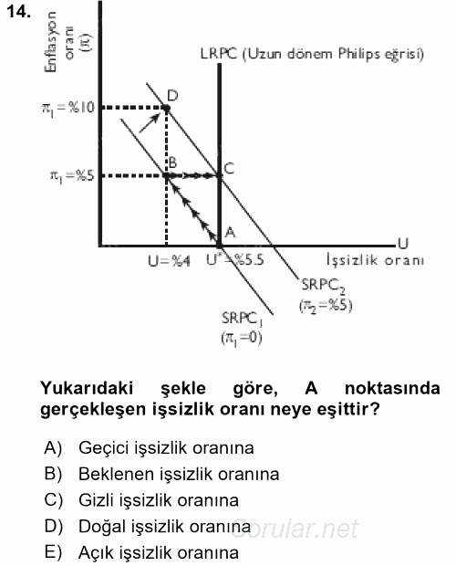 Çalışma Ekonomisi 2 2015 - 2016 Dönem Sonu Sınavı 14.Soru