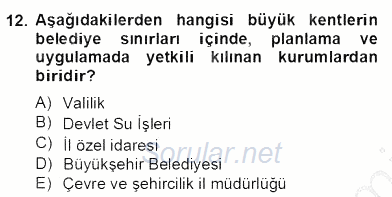 Mimarlik Tarihi 2012 - 2013 Dönem Sonu Sınavı 12.Soru