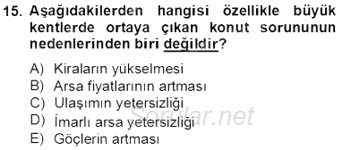 Mimarlik Tarihi 2012 - 2013 Dönem Sonu Sınavı 15.Soru