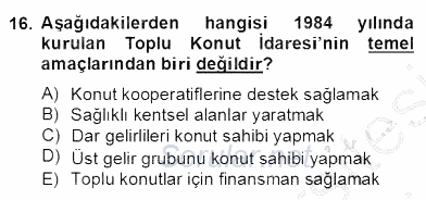 Mimarlik Tarihi 2012 - 2013 Dönem Sonu Sınavı 16.Soru