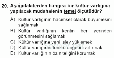 Mimarlik Tarihi 2012 - 2013 Dönem Sonu Sınavı 20.Soru