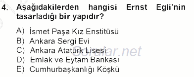 Mimarlik Tarihi 2012 - 2013 Dönem Sonu Sınavı 4.Soru