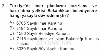 Mimarlik Tarihi 2012 - 2013 Dönem Sonu Sınavı 7.Soru