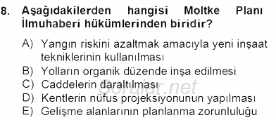 Mimarlik Tarihi 2012 - 2013 Dönem Sonu Sınavı 8.Soru