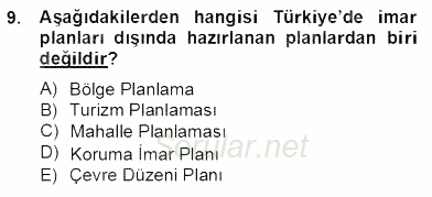 Mimarlik Tarihi 2012 - 2013 Dönem Sonu Sınavı 9.Soru