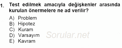 Sosyoloji 1 2012 - 2013 Dönem Sonu Sınavı 1.Soru