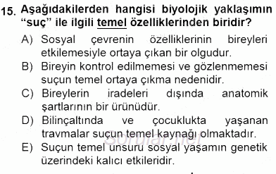 Sosyoloji 1 2012 - 2013 Dönem Sonu Sınavı 15.Soru