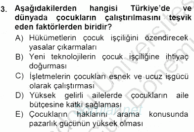 Sosyoloji 1 2012 - 2013 Dönem Sonu Sınavı 3.Soru