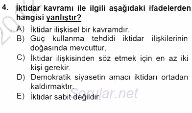 Sosyoloji 1 2012 - 2013 Dönem Sonu Sınavı 4.Soru