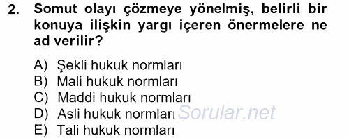 Vergi Usul Hukuku 2012 - 2013 Dönem Sonu Sınavı 2.Soru