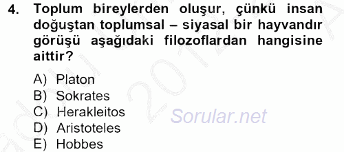 Medya Siyaset Kültür 2012 - 2013 Ara Sınavı 4.Soru