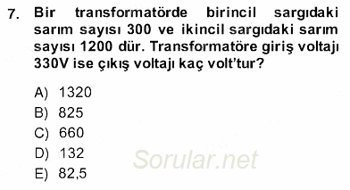 Teknolojinin Bilimsel İlkeleri 2 2013 - 2014 Ara Sınavı 7.Soru