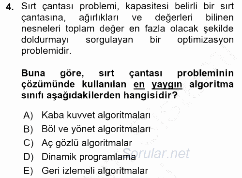 Programlama Ve Algoritmalar 2016 - 2017 Ara Sınavı 4.Soru