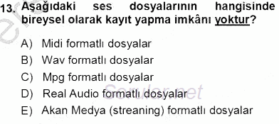Okulöncesinde Öğretim Teknolojileri Ve Materyal Tasarımı 2013 - 2014 Tek Ders Sınavı 13.Soru
