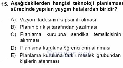 Okulöncesinde Öğretim Teknolojileri Ve Materyal Tasarımı 2013 - 2014 Tek Ders Sınavı 15.Soru