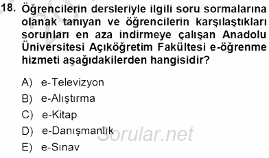 Okulöncesinde Öğretim Teknolojileri Ve Materyal Tasarımı 2013 - 2014 Tek Ders Sınavı 18.Soru