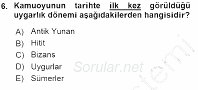 Siyasal İletişim 2015 - 2016 Dönem Sonu Sınavı 6.Soru