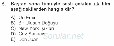 Hareketli Görüntünün Tarihi 2012 - 2013 Tek Ders Sınavı 5.Soru Hareketli Görüntünün Tarihi 2012 - 2013 Tek Ders Sınavı 5.Soru