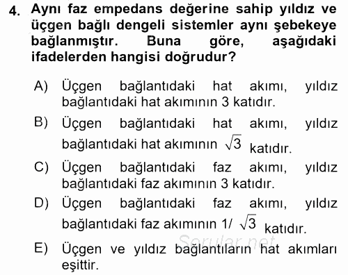 Elektromekanik Kumanda Sistemleri 2016 - 2017 Ara Sınavı 4.Soru