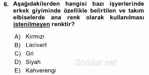Yönetici Asistanlığı 2015 - 2016 Dönem Sonu Sınavı 6.Soru