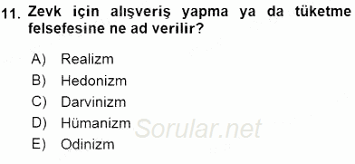 Pazarlama İlkeleri 2015 - 2016 Ara Sınavı 11.Soru
