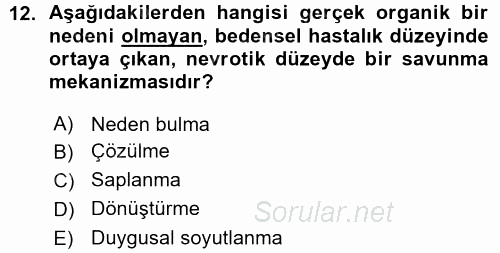 Halkla İlişkiler Ve İletişim 2015 - 2016 Ara Sınavı 12.Soru